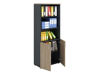 Dolab NW 2080/2 yarı qapalı təbii qarağac/antrasit